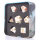 Baron of Dice - White Bamboo Sharp Edge RPG Dice Set (7 Pieces)
