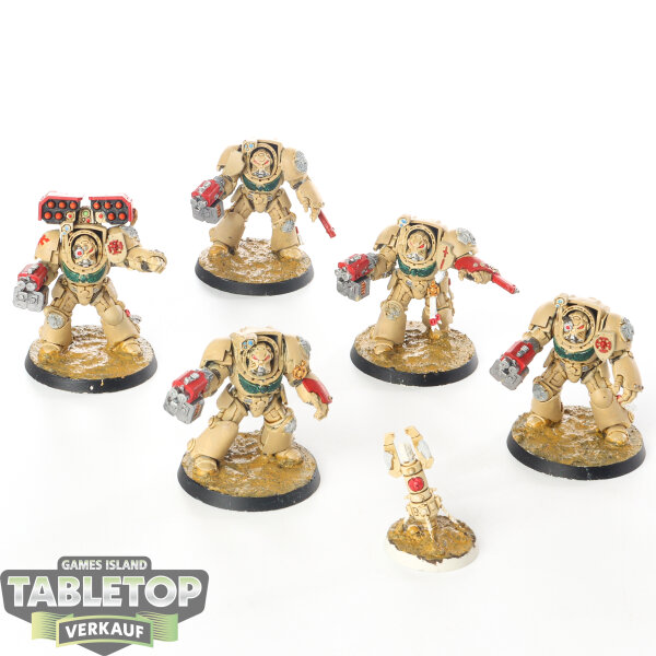 Dark Angels - 5x Terminator Squad - teilweise bemalt