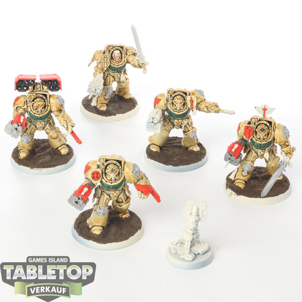 Dark Angels - 5x Terminator Squad - teilweise bemalt