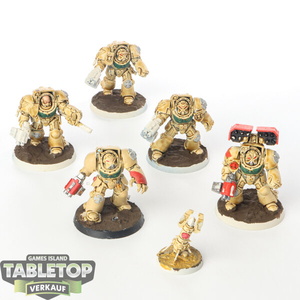 Dark Angels - 5x Terminator Squad - teilweise bemalt