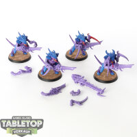 Tyraniden - 4 x Tyranid Warriors - teilweise bemalt