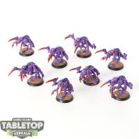 Tyraniden - 8 x Genestealers klassisch - bemalt