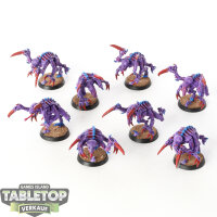 Tyraniden - 8 x Genestealers klassisch - bemalt