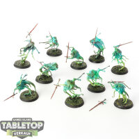 Nighthaunt - 10 x Bladegheist Revenants - teilweise bemalt