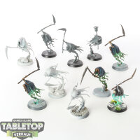 Nighthaunt - 10 x Grimghast Reapers - teilweise bemalt