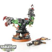 Orks - Ork Warboss with Attack Squig - gut bemalt