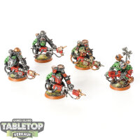 Orks - 5 x Ork Burna Boyz - bemalt