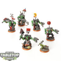 Orks - 5 x Ork Nobz - bemalt