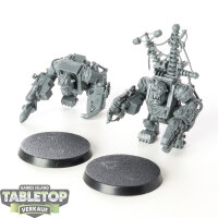 Orks - 2 x Big Mek in Mega Armour - unbemalt