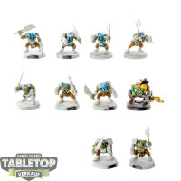 Orks - 10 x Ork Boyz - teilweise bemalt