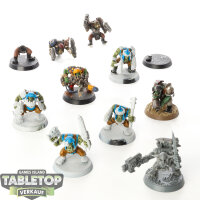 Orks - 10 x Ork Boyz - teilweise bemalt