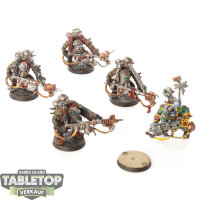 Orks - 5 x Ork Burna Boyz - bemalt