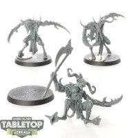 Hedonites of Slaanesh - 3 x Slaangor Fiendbloods - unbemalt