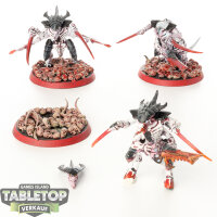 Tyraniden - 3 x Tyranid Warriors - teilweise bemalt