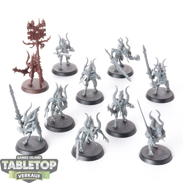 Blades of Khorne - 10x Daemons Of Khorne Bloodletters - teilweise bemalt