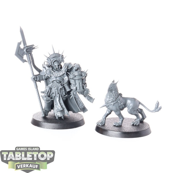 Stormcast Eternals - Lord-Castellant with Gryph-Hound - unbemalt