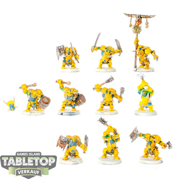 Orruk Warclans - 10x Orruk Ardboys - klassisch - teilweise bemalt