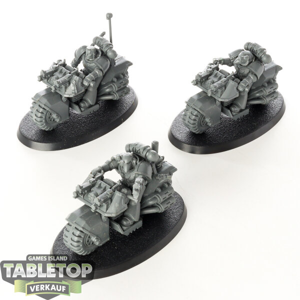 Space Marines - 3 x Space Marine Bike - unbemalt