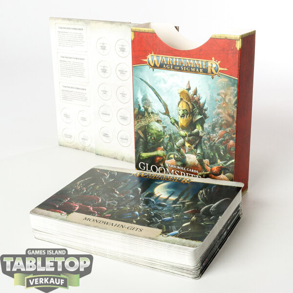 Gloomspite Gitz - Warscroll Cards & Tokens 3rd Edition - deutsch