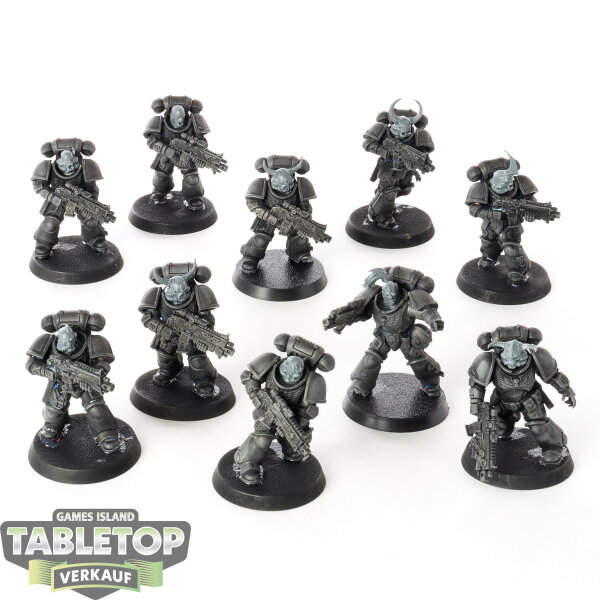 Chaos Space Marines - 10x Intercessors - teilweise bemalt