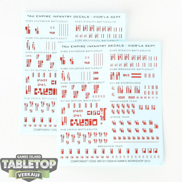 Tau Empire - 2x Transfers Sheets  - Sonstiges