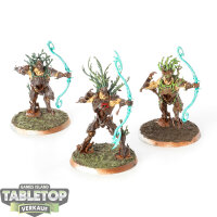 Sylvaneth - 3x Kurnoth Hunters - bemalt