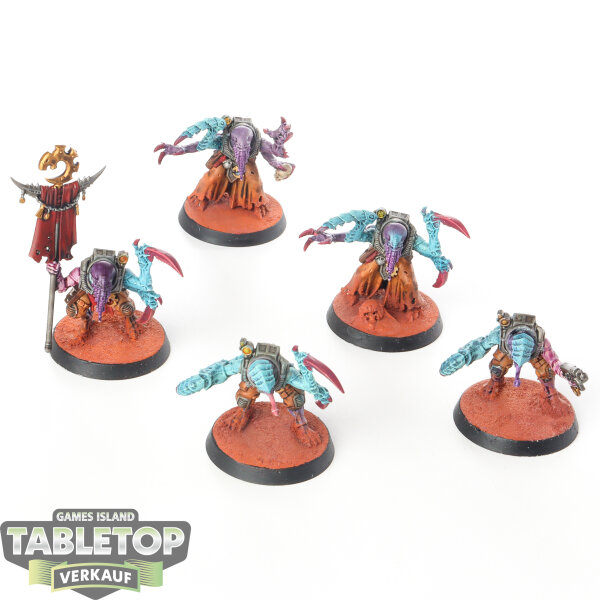 Genestealer Cults - 5x Acolyte Hybrids - bemalt