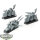 Dark Angels - 3x Ravenwing Black Knights - unbemalt