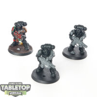 Deathwatch - 3 x Primaris Eradicators - teilweise bemalt