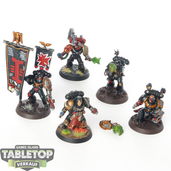 Deathwatch - 5 x Veterans - bemalt