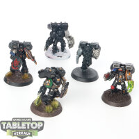 Deathwatch - 5 x Vanguard Veteran Squad - bemalt