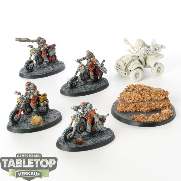 Genestealer Cults - 5x Atalan Jackals - teilweise bemalt