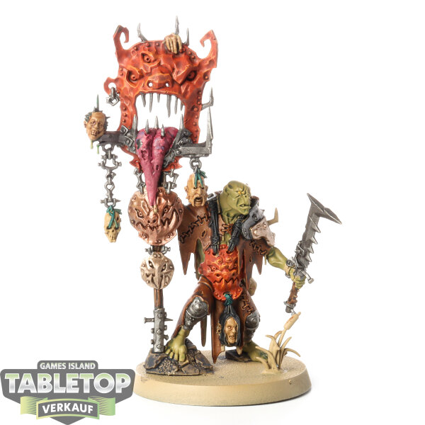 Orruk Warclans - Murknob with Belcha-banna - bemalt