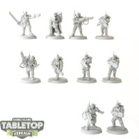 Astra Militarum - 10x Kill Team: Kasrkin - teilweise bemalt