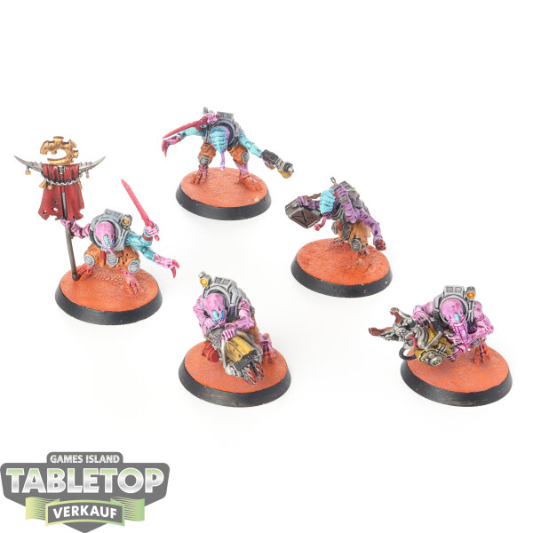 Genestealer Cults - 5x Acolyte Hybrids - bemalt