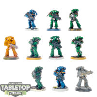 Space Marines - 10x Intercessors - teilweise bemalt