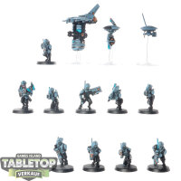 Tau Empire - 10 x Pathfinder Team - bemalt