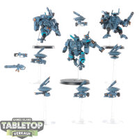 Tau Empire - 3 x XV8 Crisis Battlesuit Team klassisch -...