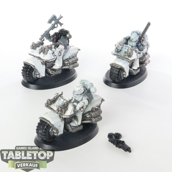Deathwatch - 3 x Bike Squad - teilweise bemalt