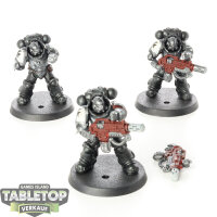 Black Templars - 3x Primaris Eradicators - bemalt