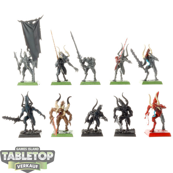 Daemons of Chaos - 10x Bloodletters - teilweise bemalt