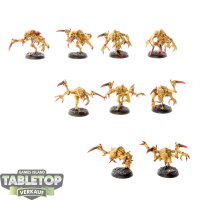 Tyraniden - 9x Genestealers klassisch - bemalt