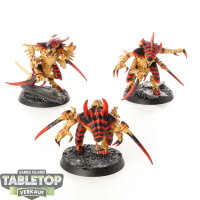 Tyraniden - 3x Tyranid Warriors - bemalt