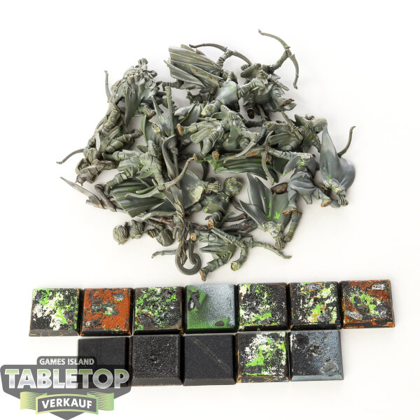 Wood Elf Realms - 12x Glade Guard Regiment - teilweise gebaut