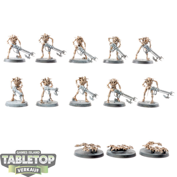 Necrons - 10x Necron Warriors - teilweise bemalt