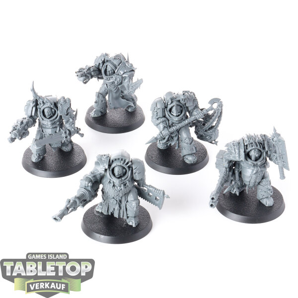 Death Guard - 5x Blightlord Terminators - unbemalt