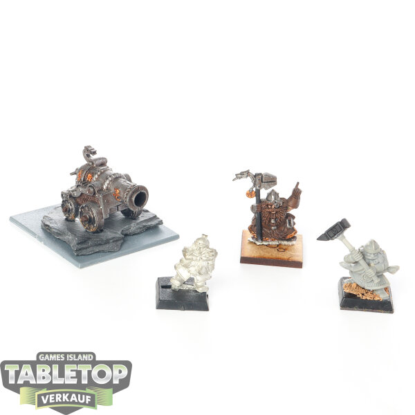 Dwarfen Mountain Holds - Dwarf Cannon - teilweise bemalt