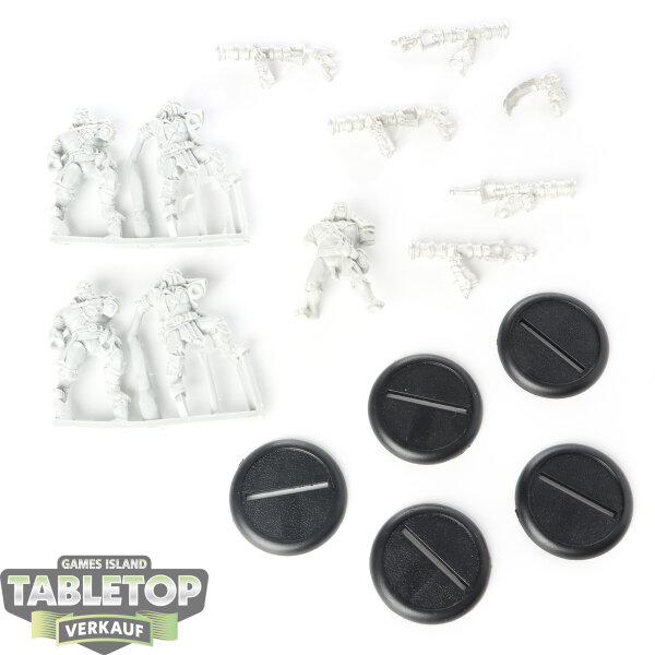 Cryx - 5 x Black Ogrun Smog Belchers - unbemalt