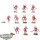 Blades of Khorne - 10x Daemons Of Khorne Bloodletters - bemalt