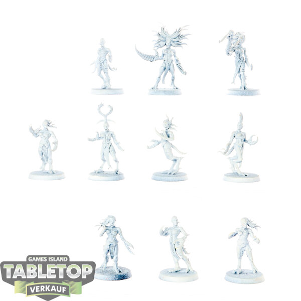 Hedonites of Slaanesh - 10x Daemonettes of Slaanesh - grundiert